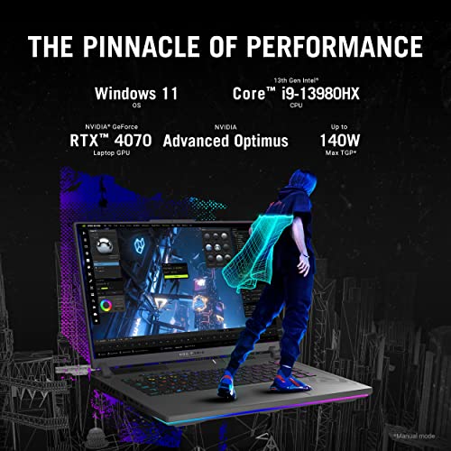 ASUS ROG Strix G16 (2023) Gaming Laptop, 16” 16_10 FHD 165Hz, GeForce RTX 4070, Intel Core i9-13980H